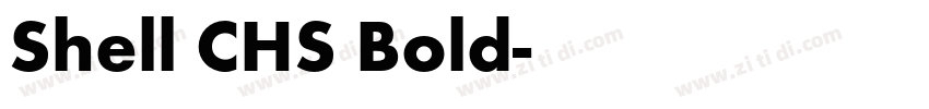 Shell CHS Bold字体转换 Shell CHS Bold字体转换